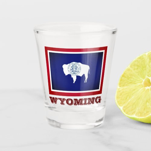 Flag of Wyoming Shot Glass