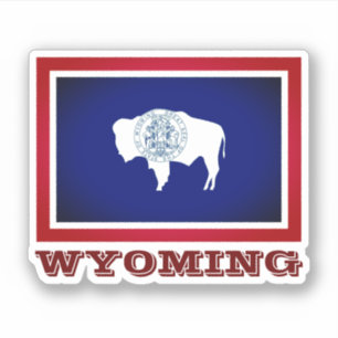 Flag of Wyoming Sticker