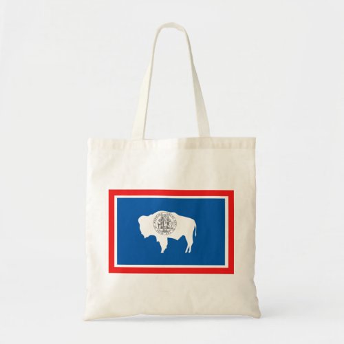 Flag of Wyoming Tote Bag