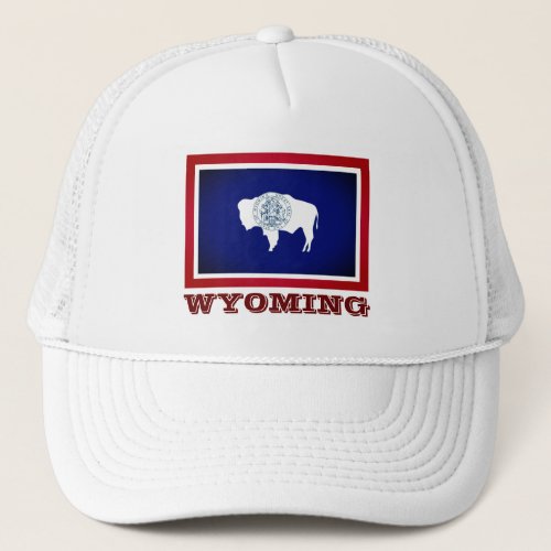 Flag of Wyoming Trucker Hat