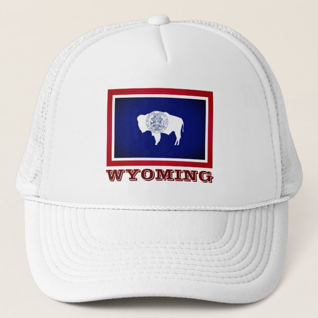 Flag of Wyoming Trucker Hat (Front)