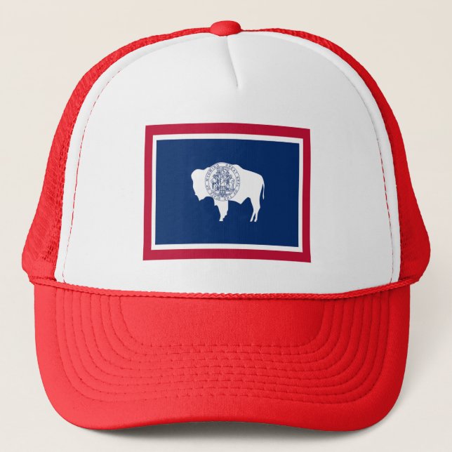 Flag of Wyoming Trucker Hat (Front)