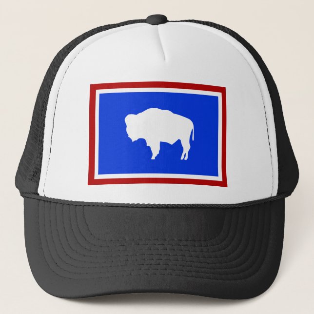 Flag of Wyoming Trucker Hat (Front)