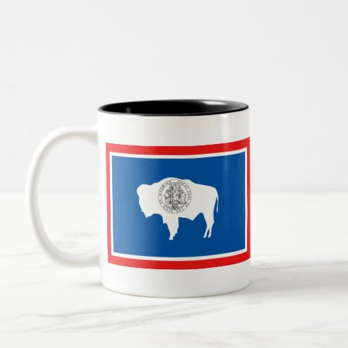 Flag of Wyoming Two_Tone Coffee Mug