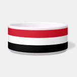 Flag of Yemen Bowl<br><div class="desc">This design features the national flag of Yemen (officially known as the Republic of Yemen), which is a country at the southern end of the Arabian Peninsula in Western Asia. Yemen is bordered by Saudi Arabia to the north, the Red Sea to the west, the Gulf of Aden and Guardafui...</div>