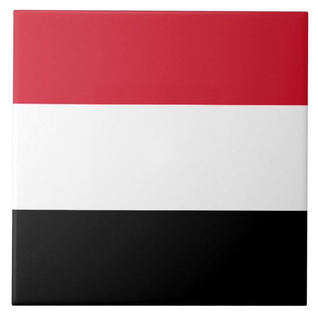 Flag of Yemen Ceramic Tile (Front)