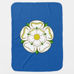 Flag of Yorkshire Athletic Headband Baby Blanket