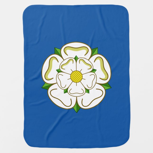 Flag of Yorkshire Athletic Headband Baby Blanket (Front)