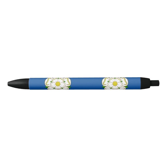 Flag of Yorkshire Black Ink Pen (Front)
