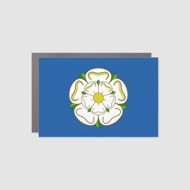 Flag of Yorkshire Car Magnet (Front)