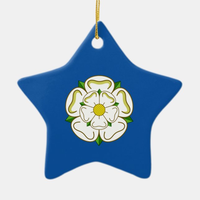 Flag of Yorkshire Ceramic Ornament (Front)