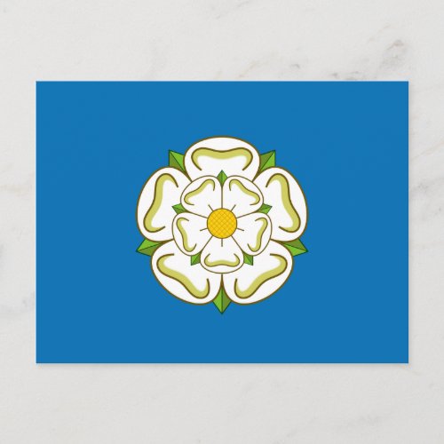 Flag of Yorkshire English County Postcard