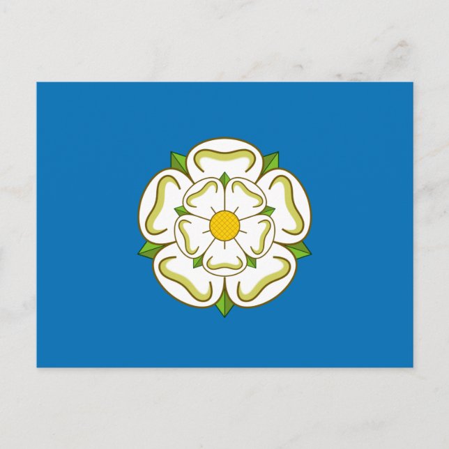 Flag of Yorkshire (English County) Postcard (Front)