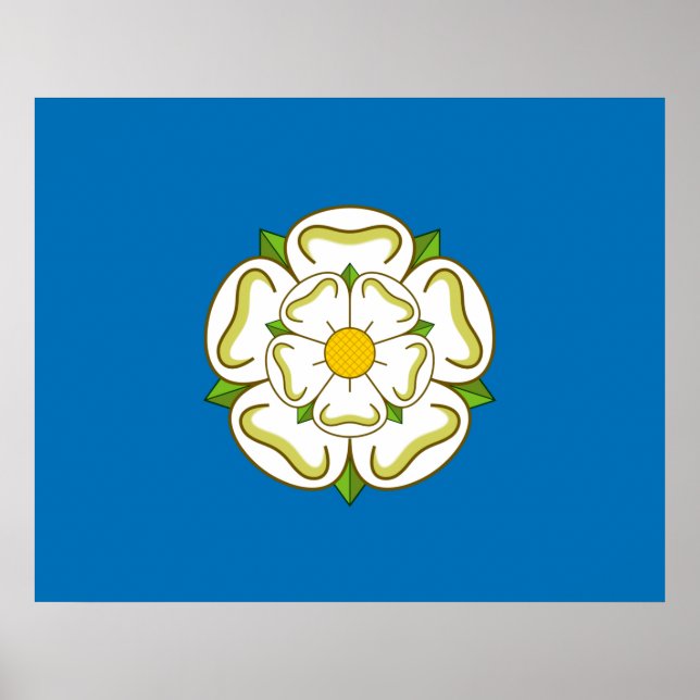 Flag of Yorkshire (English County) Poster (Front)