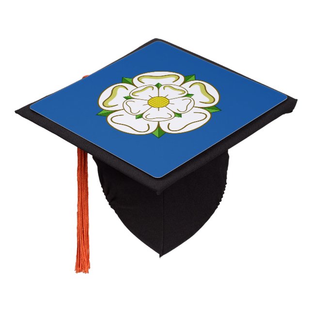 Flag of Yorkshire Graduation Cap Topper (Angled)