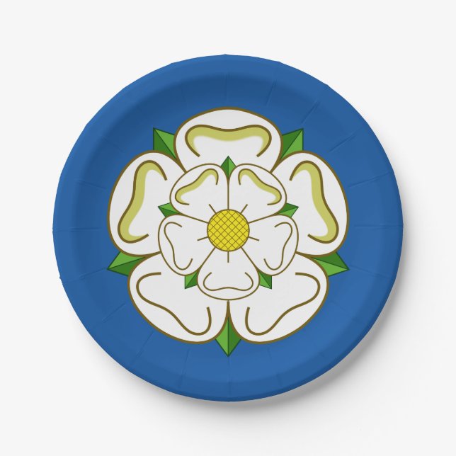 Flag of Yorkshire Paper Plates (Front)