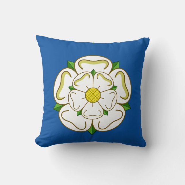 Flag of Yorkshire Throw Pillow (Front)