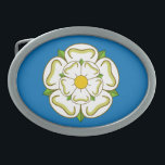 Flag of Yorkshire (UK) Belt Buckle<br><div class="desc">Yorkshire flag, England.</div>