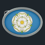 Flag of Yorkshire (UK) Belt Buckle<br><div class="desc">Yorkshire flag, England.</div>