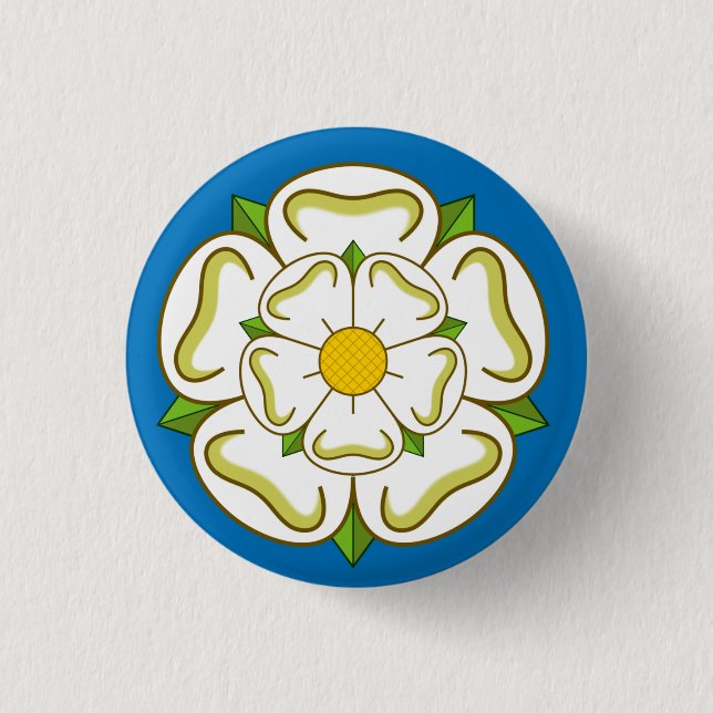 Flag of Yorkshire (UK) Button (Front)
