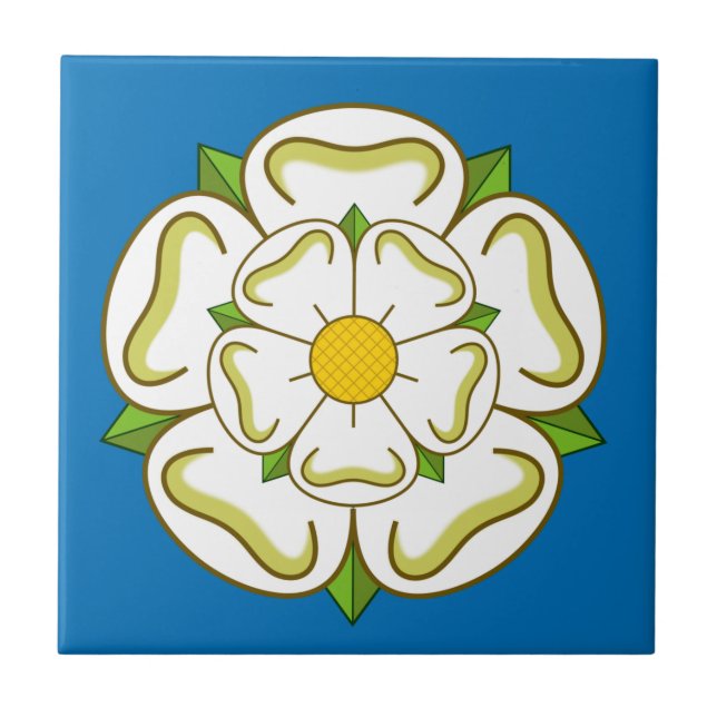 Flag of Yorkshire (UK) Ceramic Tile (Front)
