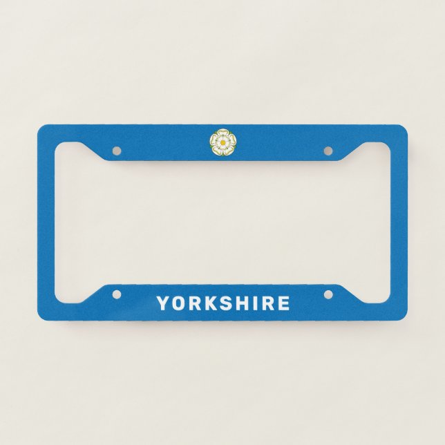 Flag of Yorkshire (UK) License Plate Frame (Front)