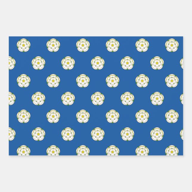 Flag of Yorkshire Wrapping Paper Sheets (Front)