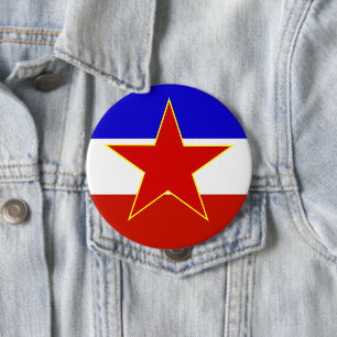 Flag of Yugoslavia Button