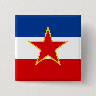 Flag of Yugoslavia Button