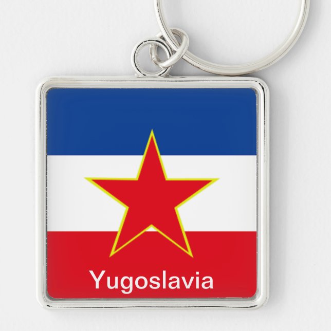 Flag of Yugoslavia Keychain (Front)