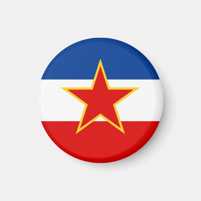 Flag of Yugoslavia Magnet (Front)