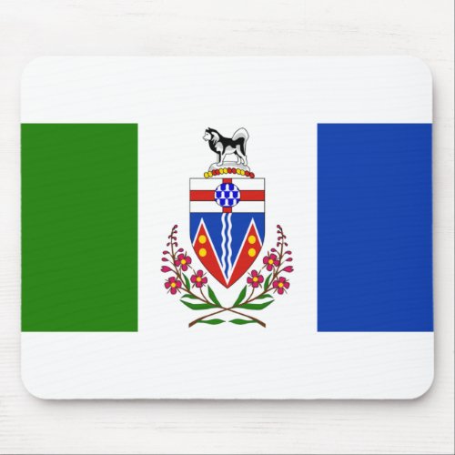 Flag of Yukon Canada Mouse Pad