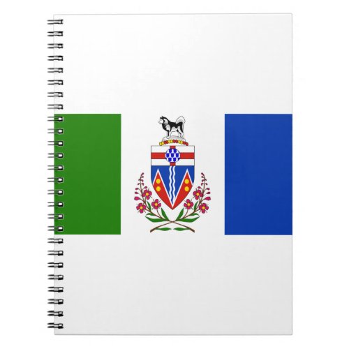 Flag of Yukon Canada Notebook