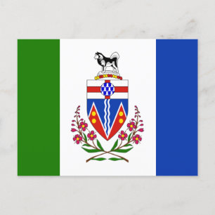 Flag of Yukon, Canada  Postcard