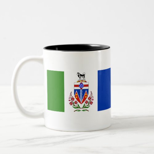 Flag of Yukon Canada Two_Tone Coffee Mug