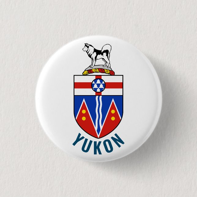 Flag of Yukon Territory - Canada Button (Front)