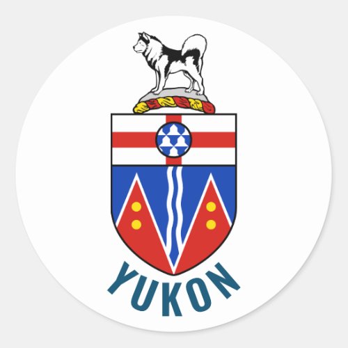 Flag of Yukon Territory _ Canada Classic Round Sticker