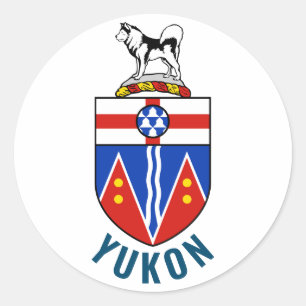Flag of Yukon Territory - Canada Classic Round Sticker