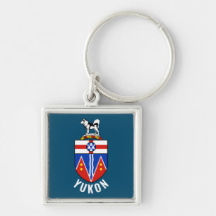 Flag of Yukon Territory - Canada Keychain