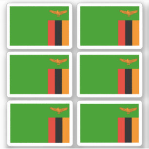 Flag of Zambia - a collection Sticker