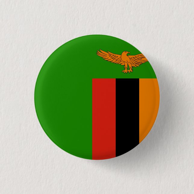 Flag of Zambia Button (Front)
