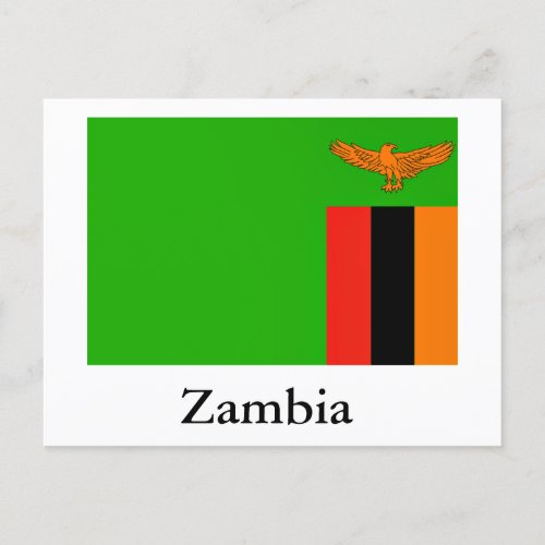 Flag of Zambia Postcard