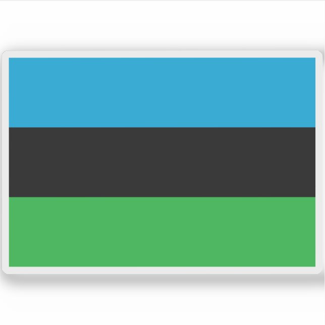 Flag of Zanzibar (January-April 1964), Africa Sticker (Front)