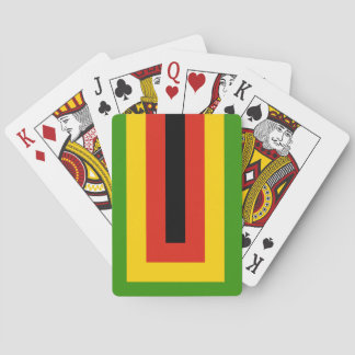 Flag of Zimbabwe African National Union Poker Cards