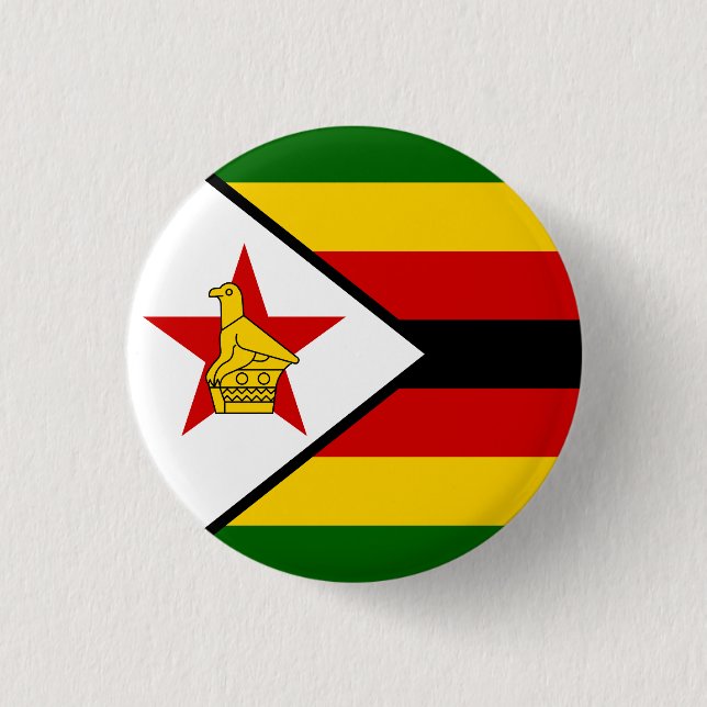 Flag of Zimbabwe Button (Front)