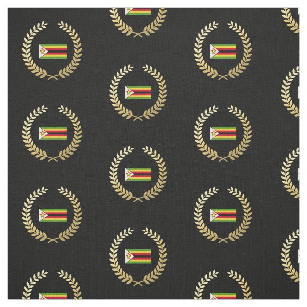 Flag of Zimbabwe Fabric Zazzle