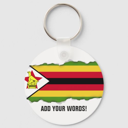 Flag of Zimbabwe Keychain