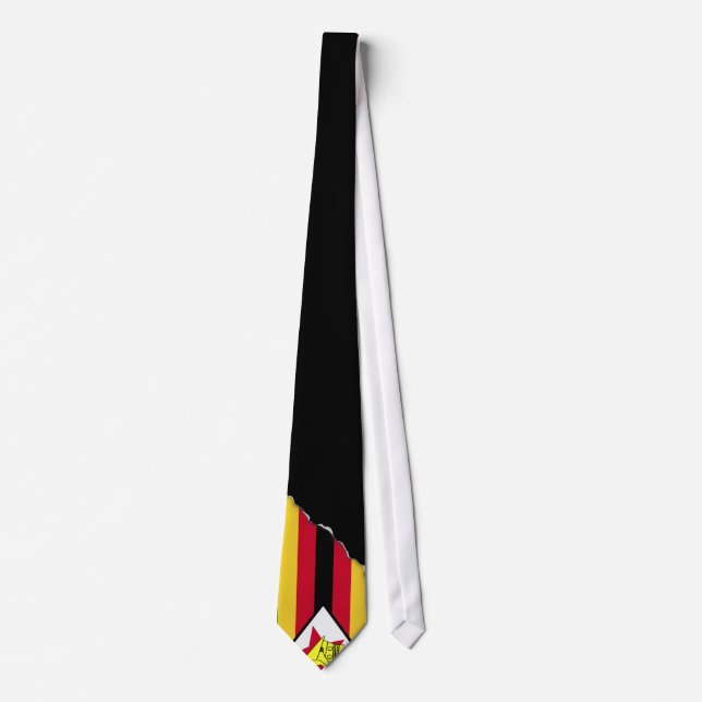 Flag of Zimbabwe Neck Tie (Front)
