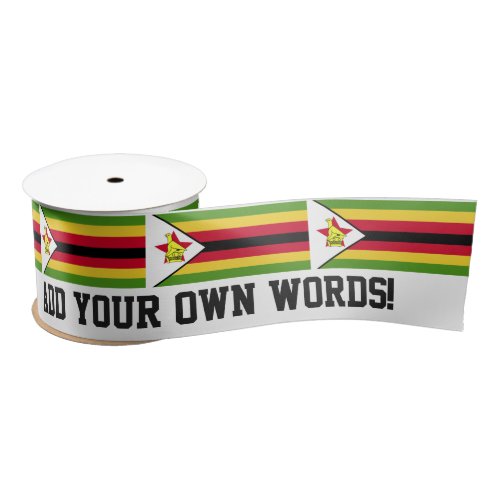 Flag of Zimbabwe Satin Ribbon