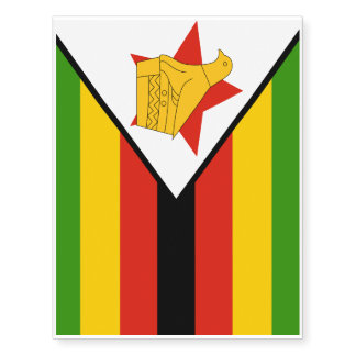 Flag of Zimbabwe Temporary Tattoos